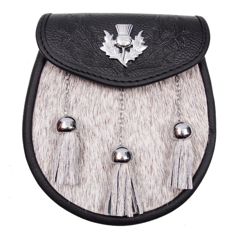 Semi-Dress Sporran Thistle Crest