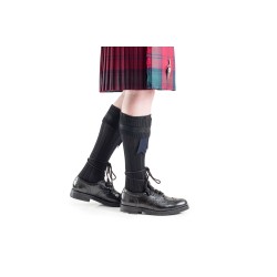 Plain Black Kilt Hose