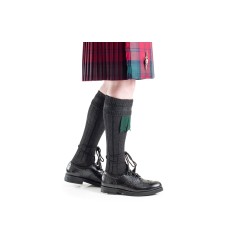Plain Charcoal Kilt Hose 