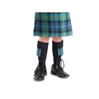 Children's Black Kilt Hose