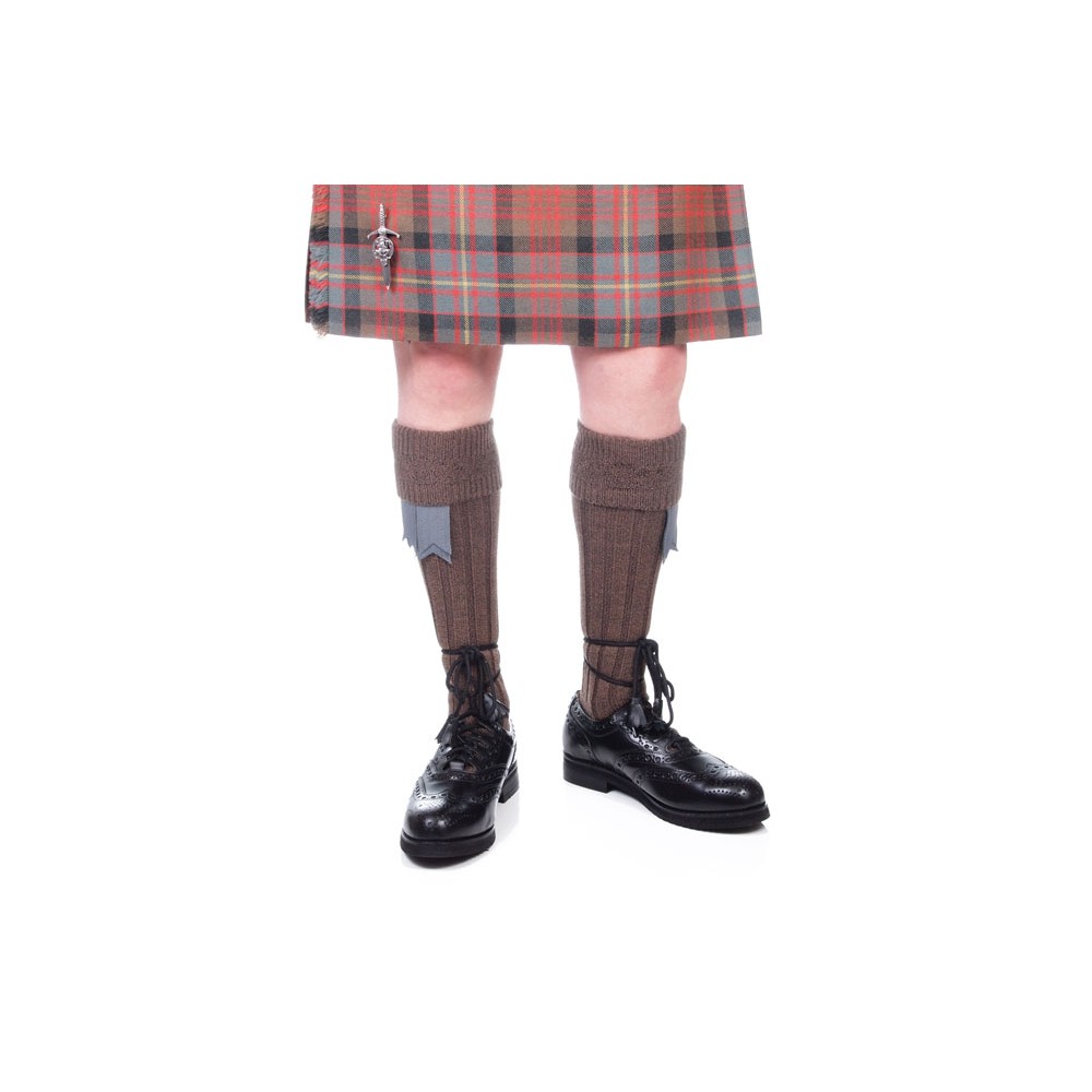 Clearance Brown Kilt Hose - Small Only