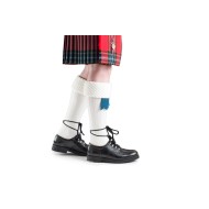 White Vegan Friendly Kilt Hose