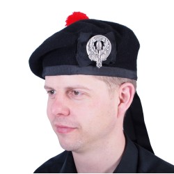 Balmoral Bonnet Plain Black
