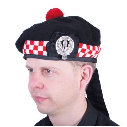 Balmoral Bonnet with Diced Pattern