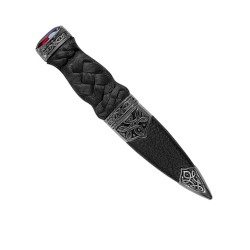 Sgian Dubh - Rope Handle and Top Stone
